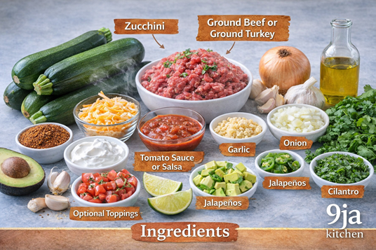 Zucchini Taco Boats Recipe