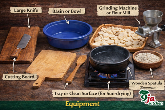 How to prepare amala from yam tuber