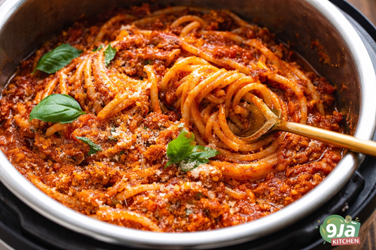 one pot spaghetti in Instant Pot