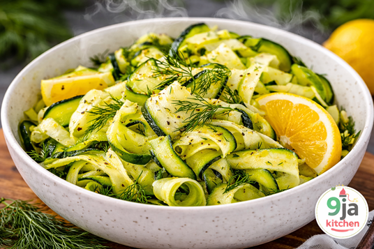 healthy zucchini salad recipe