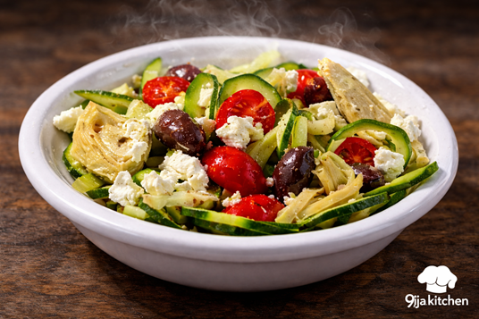 easy Mediterranean vegetable salad