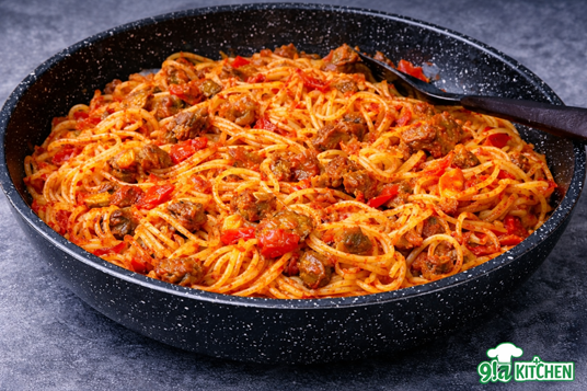 easy peppered spaghetti recipe