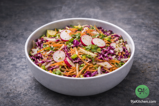 healthy radish slaw