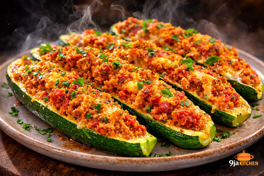 How To Make Stuffed Zucchini Boats: A Delicious Family Favourite🥒🍲 4 Healthy Stuffed Zucchini Boats Dinner