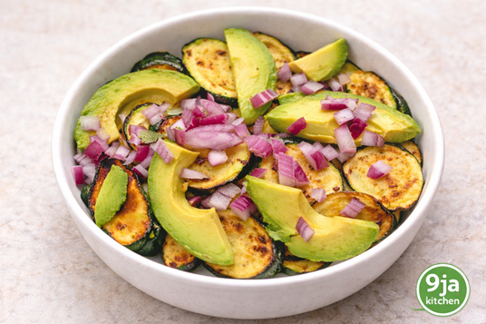 Fresh Avocado Zucchini Salad