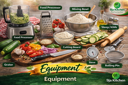 Zucchini Pizza Crust Equipment