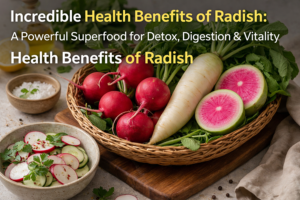 Health Benefits of Radish: A Powerful Superfood For Detox, Digestion And Vitality🌟🥗