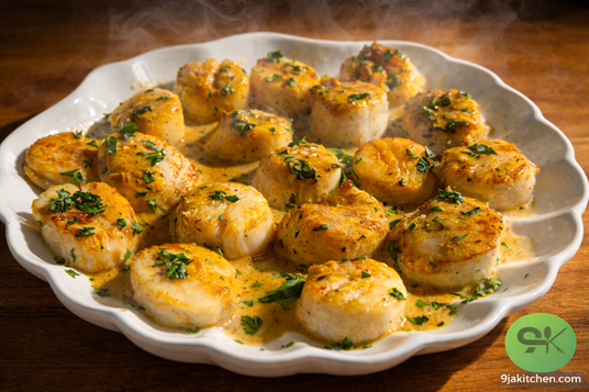 How To Make Creamy Garlic Scallops – An Irresistible Seafood Delight🧄🌟 4 creamy scallops recipe