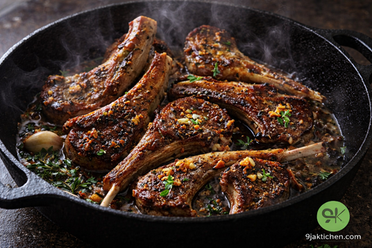 garlic butter lamb chops recipe