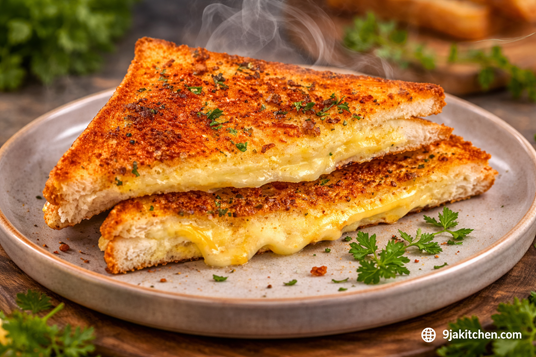 cheesy garlic sandwich