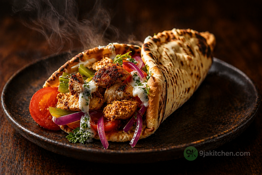 homemade chicken shawarma