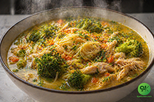 easy garlic chicken soup