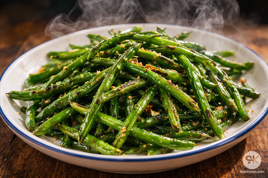 easy garlic green beans