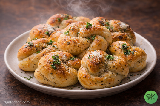 homemade garlic knots