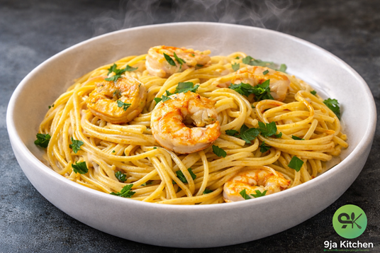 garlic shrimp pasta