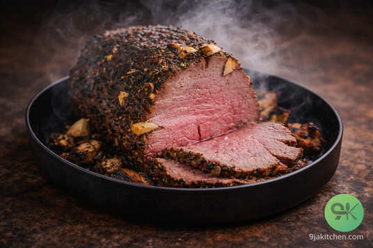 easy garlic roast beef
