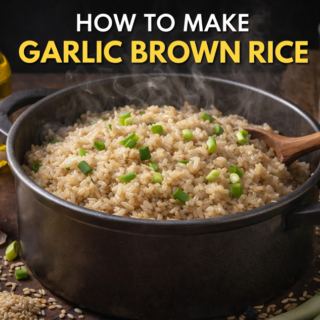 garlic brown rice