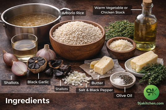 black garlic risotto recipe
