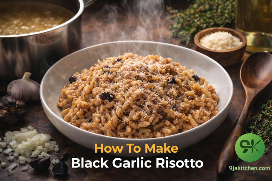 Black Garlic Risotto