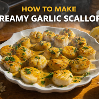 How To Make Creamy Garlic Scallops – An Irresistible Seafood Delight🧄🌟 15 Creamy Garlic Scallops