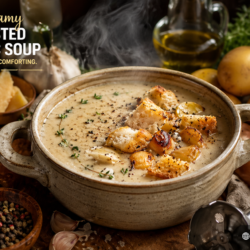 Creamy Roasted Garlic Soup