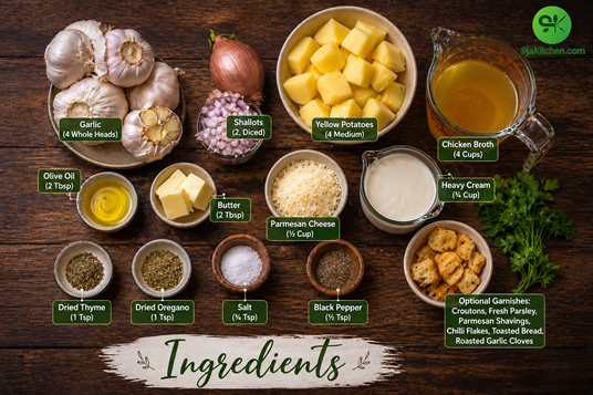 how to make creamy roasted garlic soup