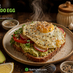 Garlic Avocado Egg Toast