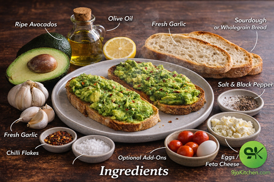 garlic avocado toast recipe
