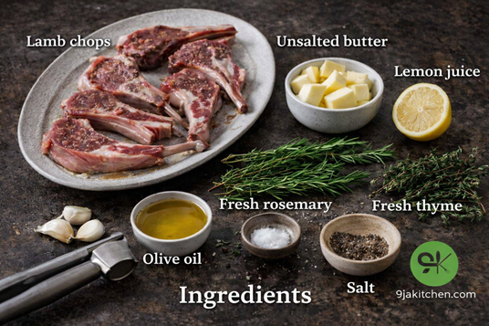 how to make garlic butter lamb chops