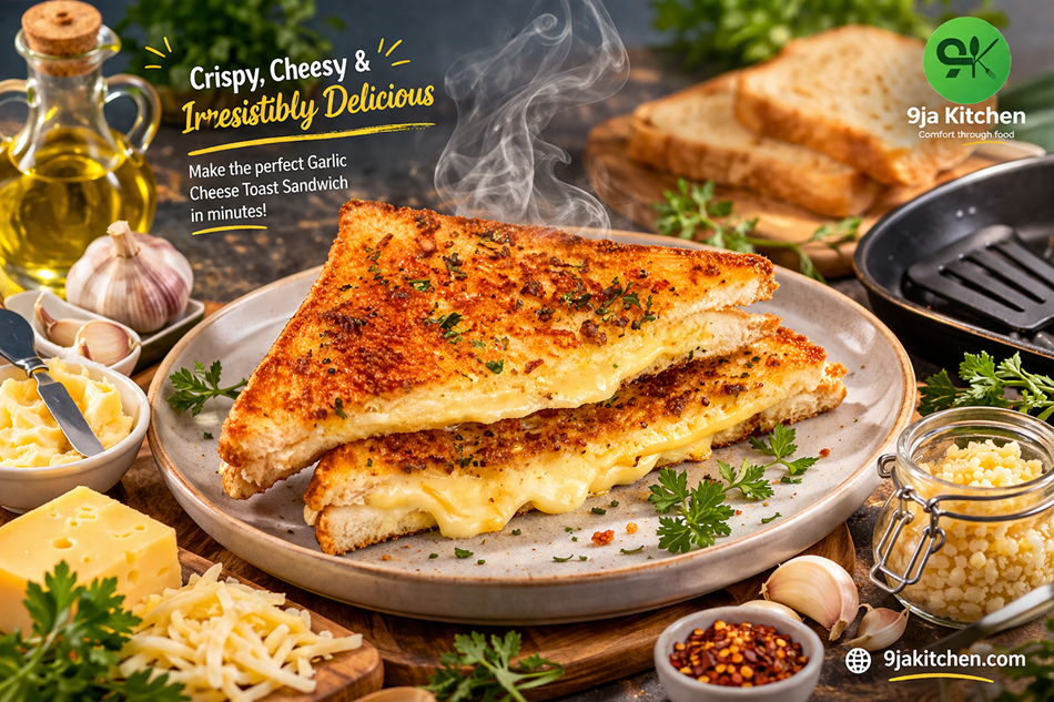 Garlic Cheese Toast Sandwich