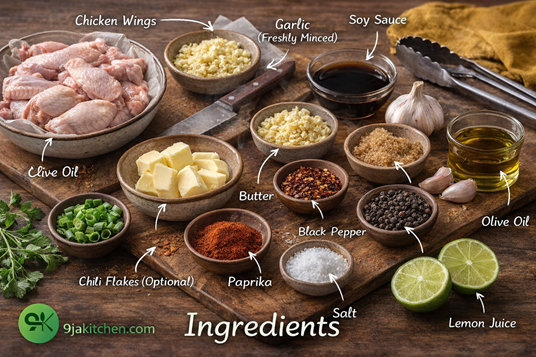 crispy Garlic Chicken Wings