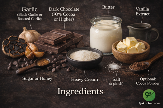 garlic chocolate sauce recipe