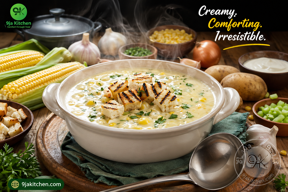 Garlic Corn Chowder