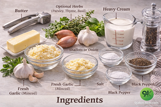 creamy garlic sauce
