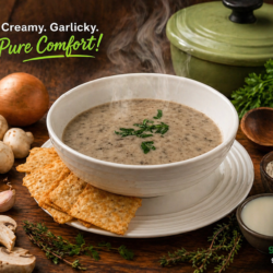 Garlic Creamy Mushroom Soup