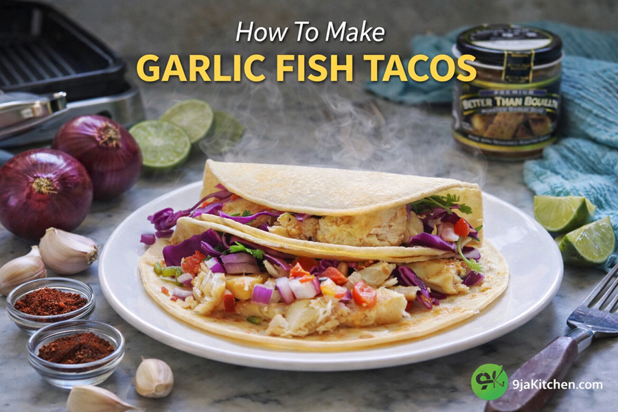 Garlic Fish Tacos