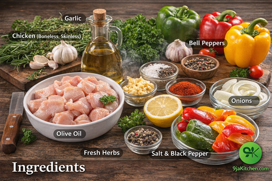 garlic herb chicken kebabs recipe