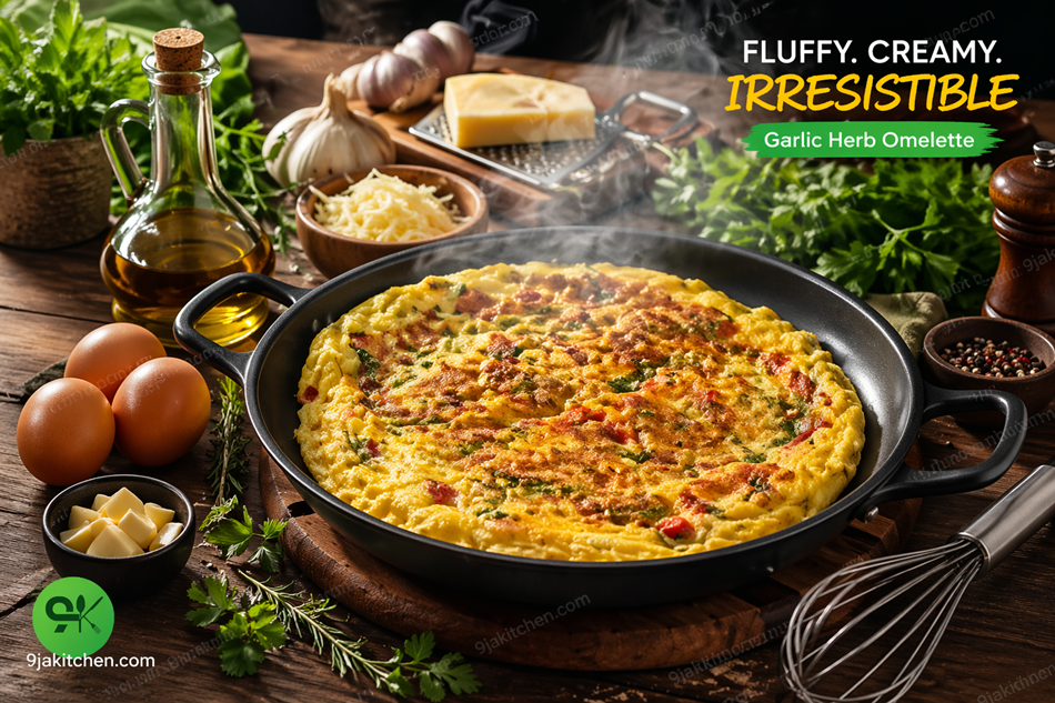 Garlic Herb Omelette