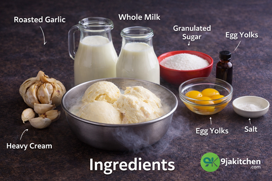 garlic ice cream recipe
