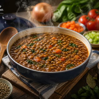Garlic Lentil Stew