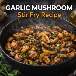Garlic mushroom stir-fry
