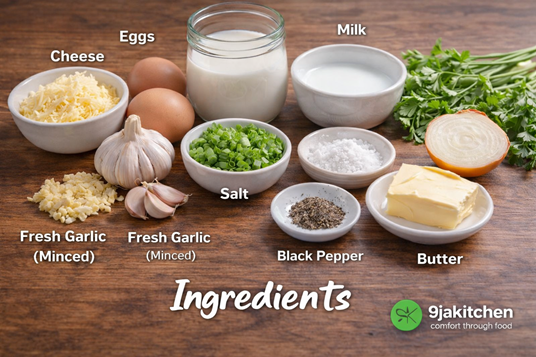 easy garlic omelette recipe