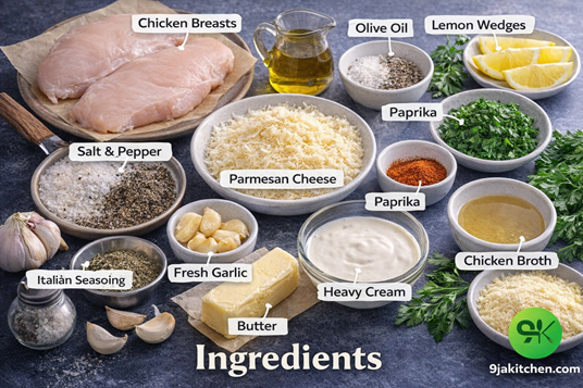 creamy garlic parmesan chicken