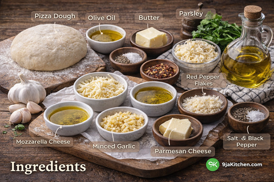 homemade garlic pizza