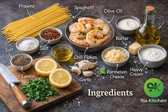 easy garlic prawn pasta recipe