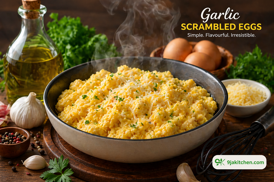 Garlic Scrambled Eggs