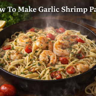 How To Make Garlic Shrimp Pasta – Irresistible Flavor-Packed Recipe🧄🍤 15 Garlic Shrimp Pasta