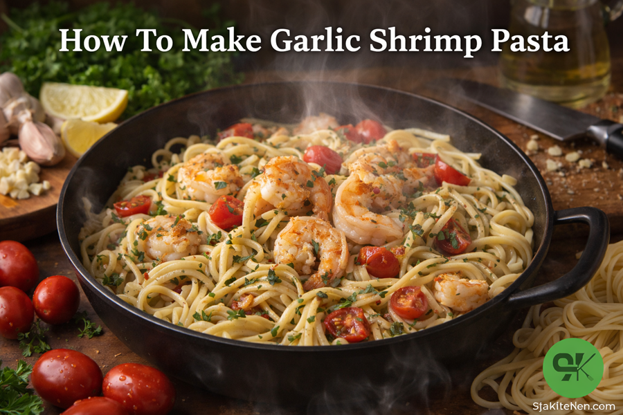 Garlic Shrimp Pasta