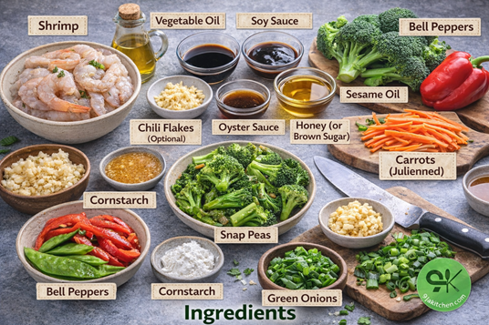 easy garlic shrimp stir fry recipe