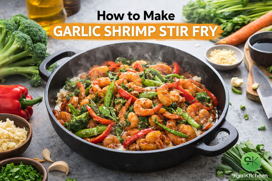 Garlic Shrimp Stir Fry